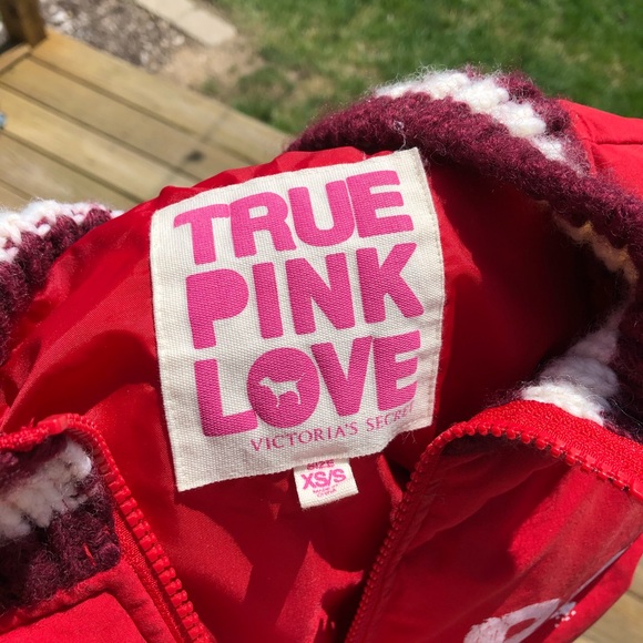 Cute Down Red PINK Vest - Picture 3 of 4